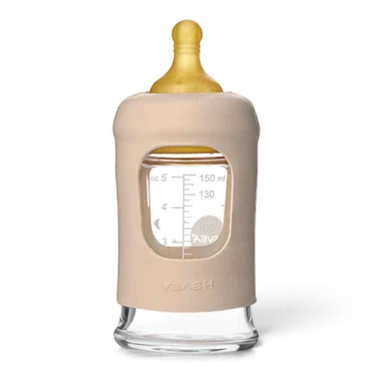 Biberon en verre Hevea col large 150 ml