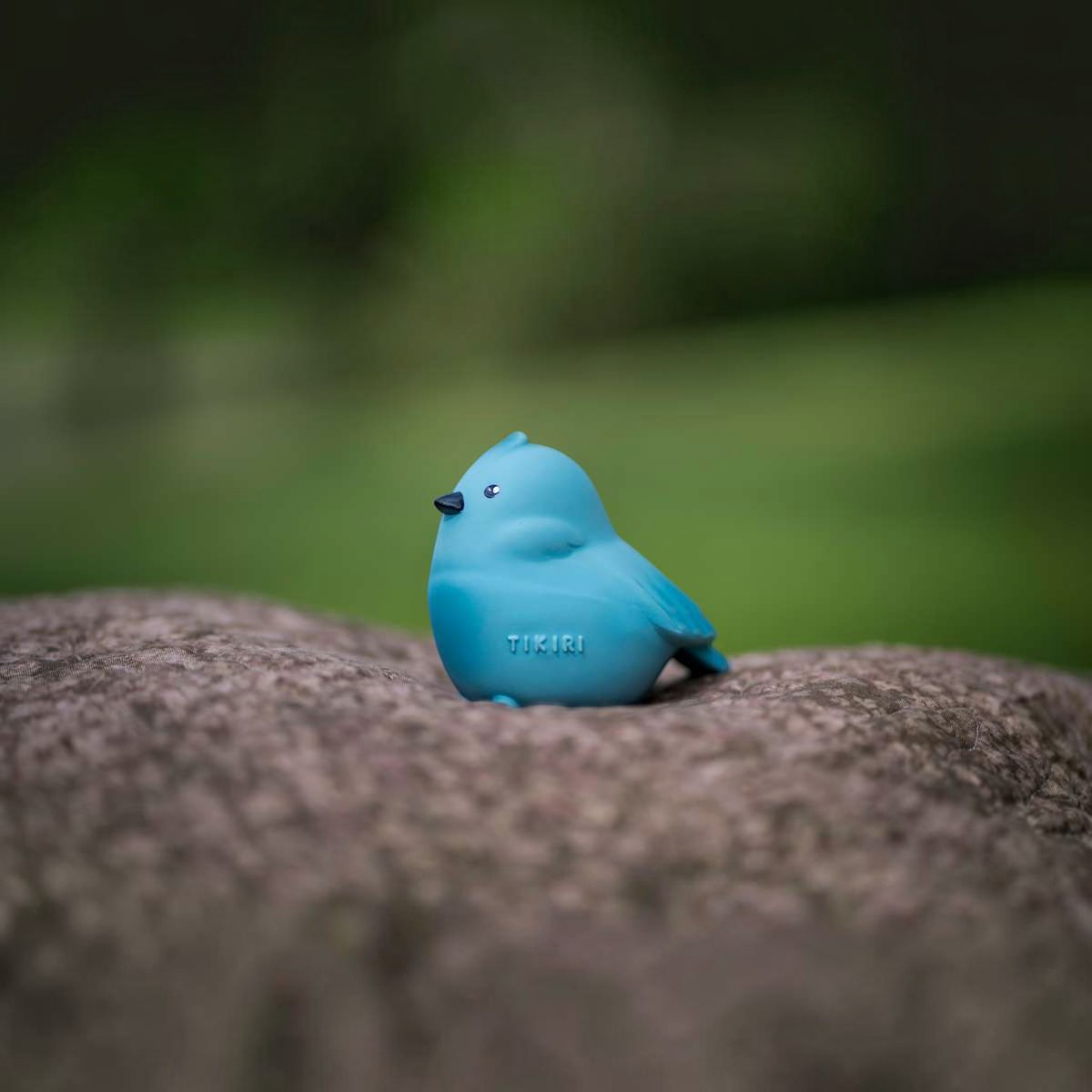 mon premier animal du jardin  jouet en caoutchouc naturel - oiseau bleu