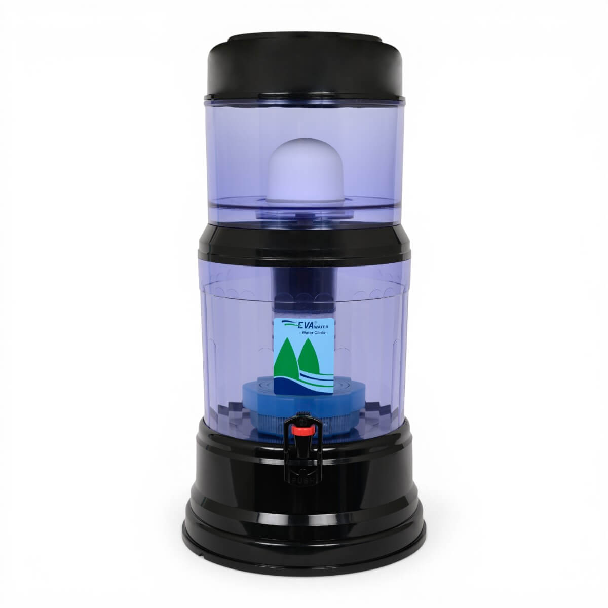 Fontaine EVA 1200 BEP noire – 12 litres, eau magnétisée et dynamisée