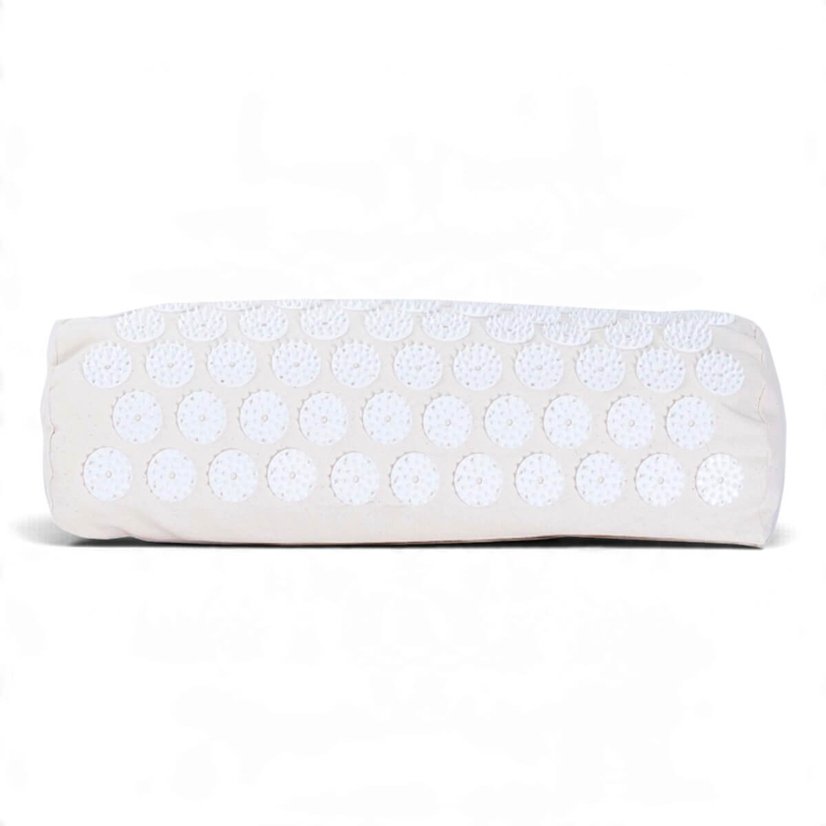Coussin d’acupression Climsom Zen à picots blancs sur housse en coton bio écru