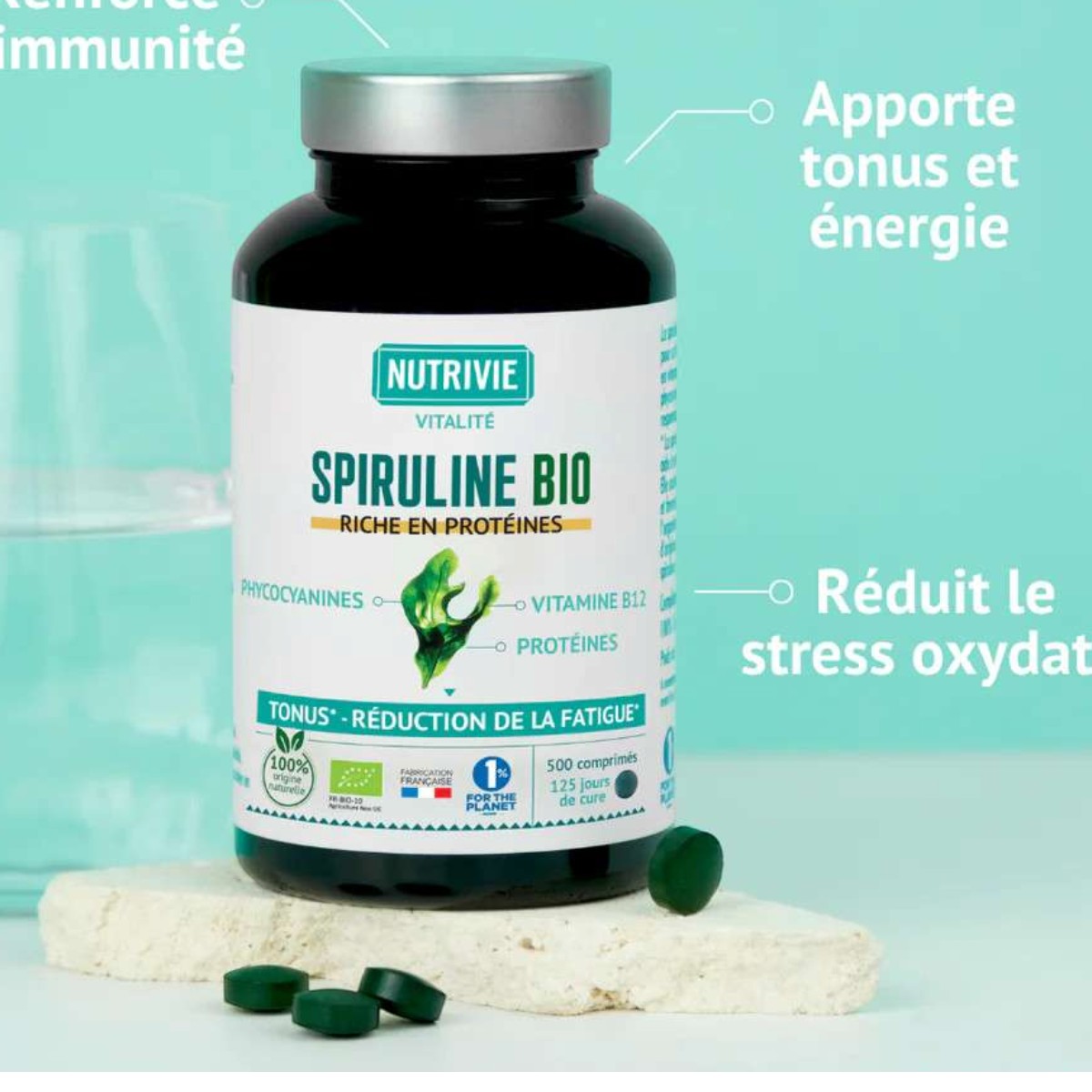spiruline bio premium 500 comprimés
