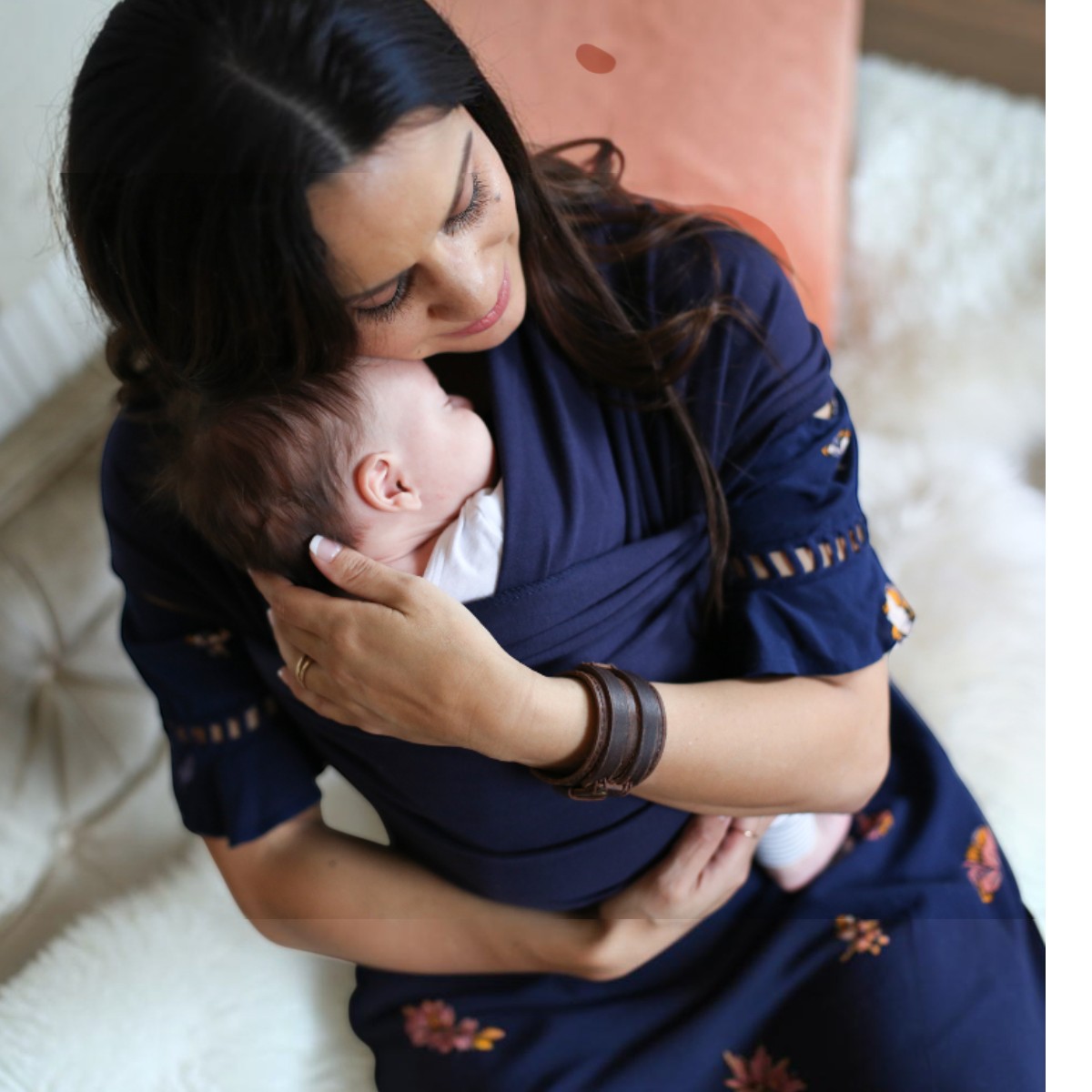 Boba wrap bleu marine - calin