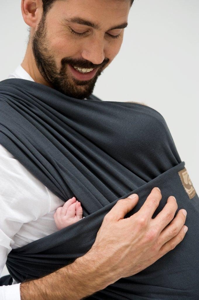 echarpe de portage tricot slen babylona anthracite