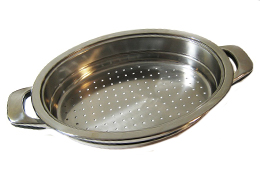 Passoire ovale 32 cm pour cocotte en inox 18/10