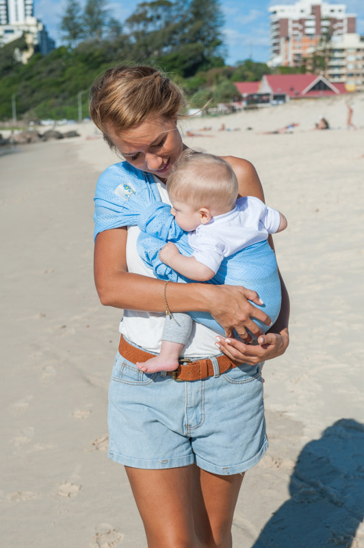 Porte-bébé sling sukkiri gris