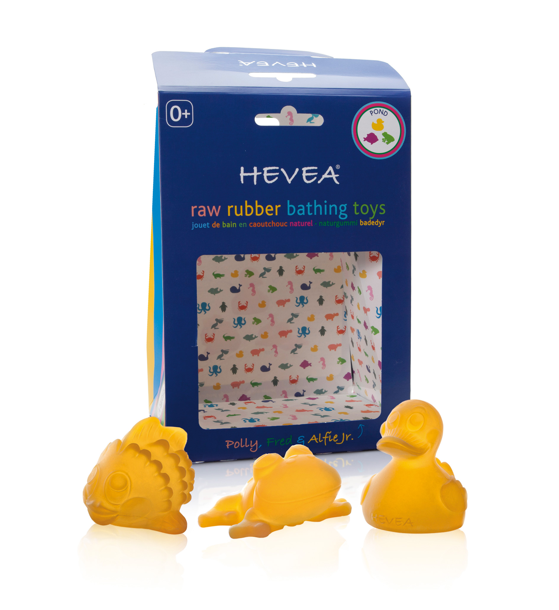jouet de bain Hevea - animaux de létang