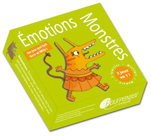Jeu de cartes Émotions Monstres - Pourpenser Éditions