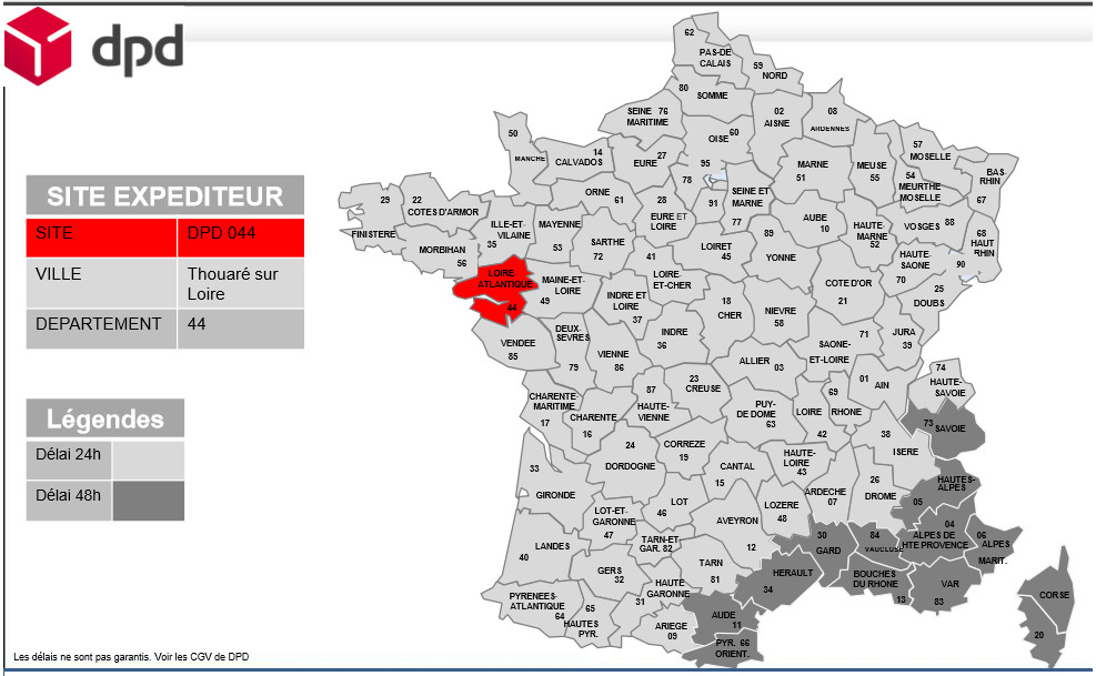 délai livraison DPD