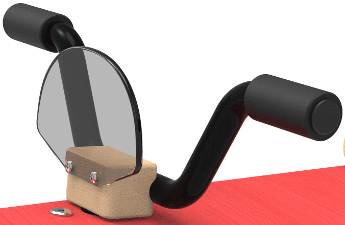 porteur moto rouge chou du volant