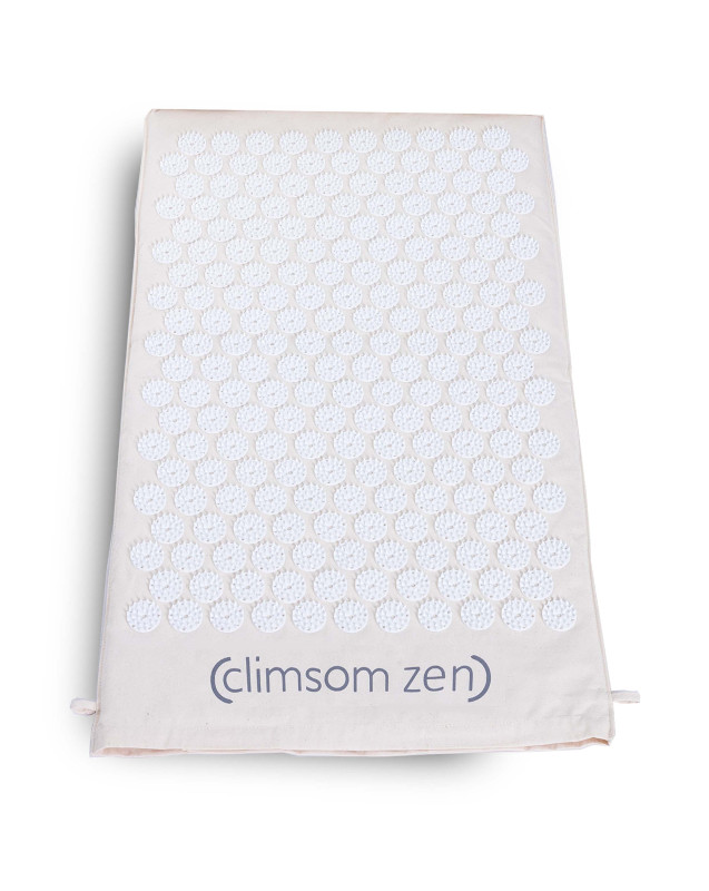 tapis dacupression climsom zen - blanc