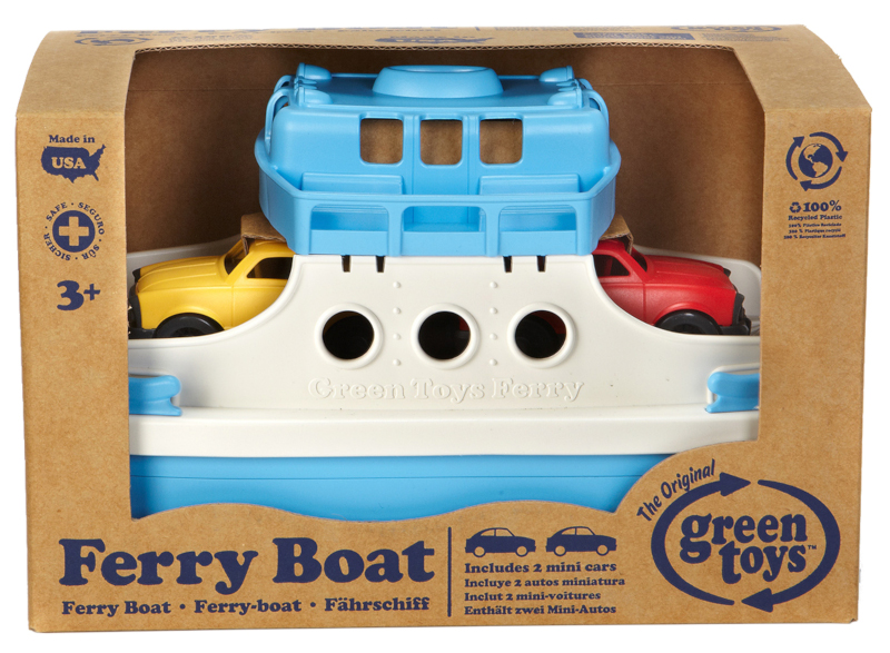 boite Ferry Boat avec Mini Voitures Green Play