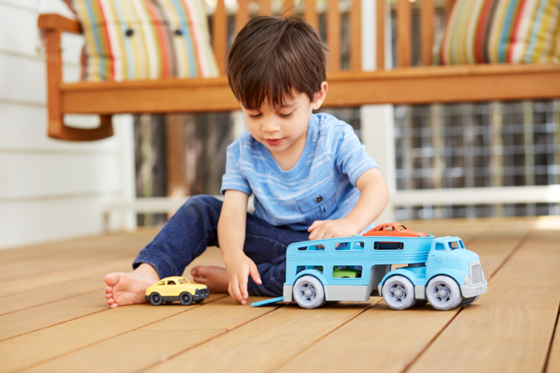 camion transporteur de voitures - Green Toys