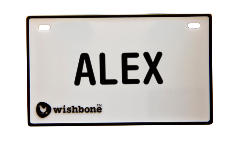 plaque nom wishbone Alex