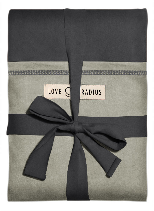 Écharpe de portage Loriginale LOVE RADIUS Anthracite, Olive
