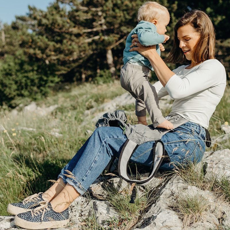 porte bébé voyage boba air gris