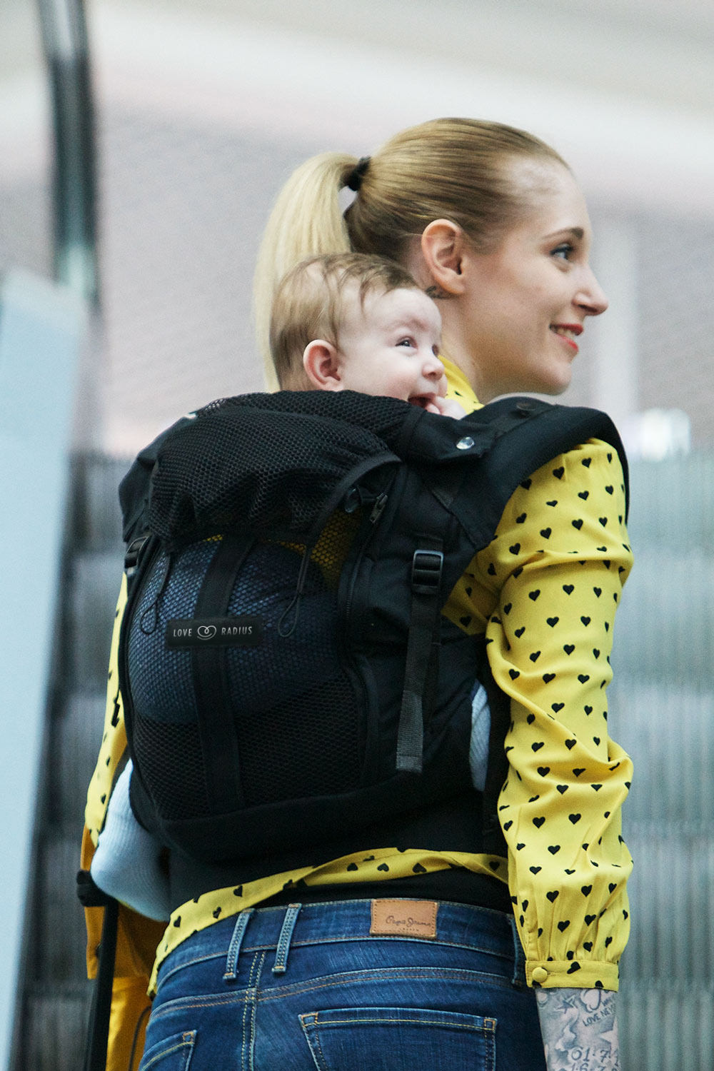 porte-bébé Physiocarrier Love Radius Noir Anthracite - Papa o Nat