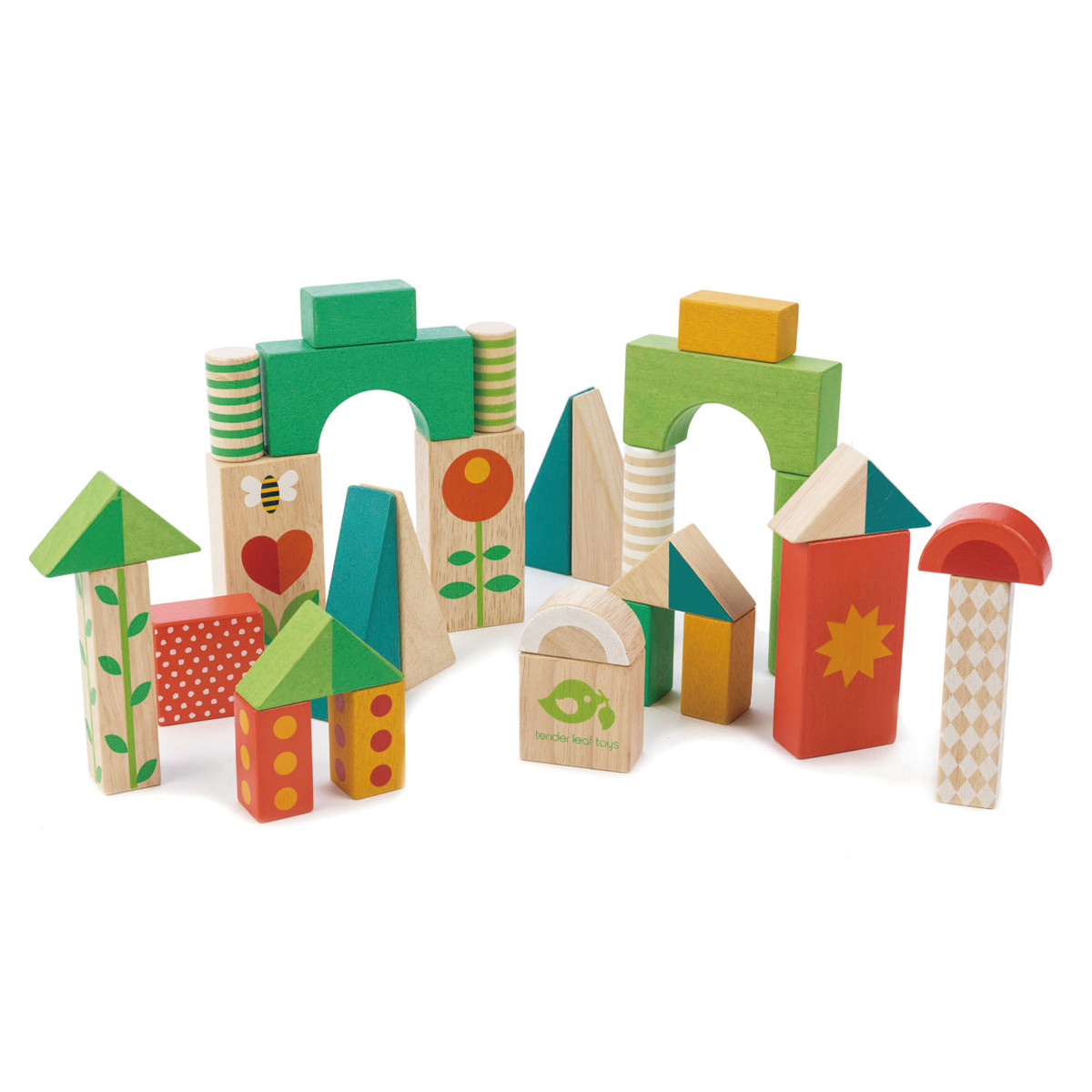 29 blocs colorés tender leaf toys