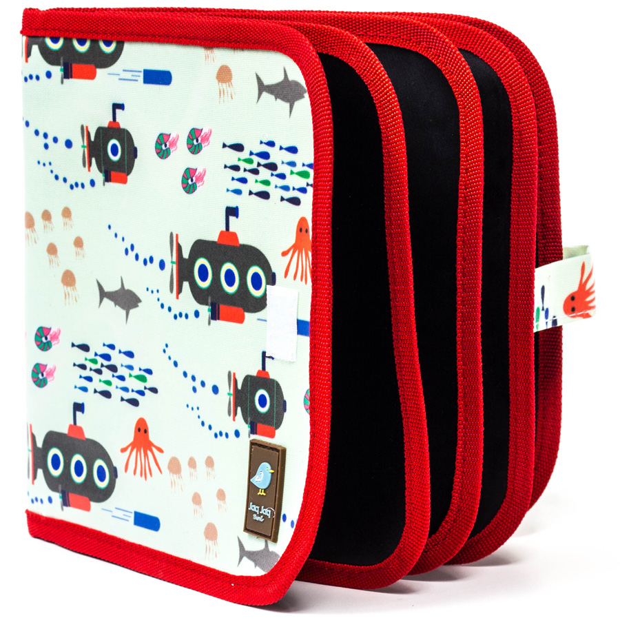 Cahier ardoise Sous-marin + craies Zéro poussière - Jaq Jaq Bird