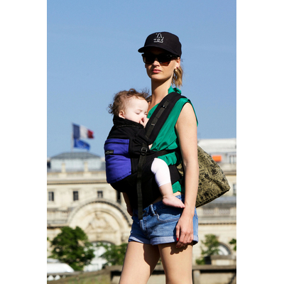 Porte-bébé PhysioCarrier tablier Noir Poche Iris - Love Radius