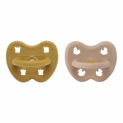 Tétines Hevea Planet en Caoutchouc naturel Golden Honey and Tan Beige_3-36_5710087447111