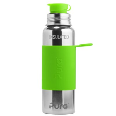 Gourde Isotherme - Pura Sport acier inoxydable 650 ml - vert