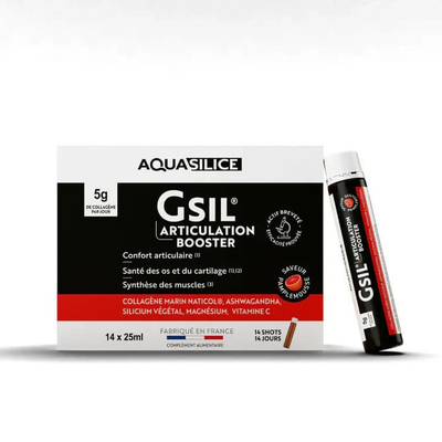Shot collagène articulaire GSIL Articulation Booster – boîte 14 shots goût pamplemousse