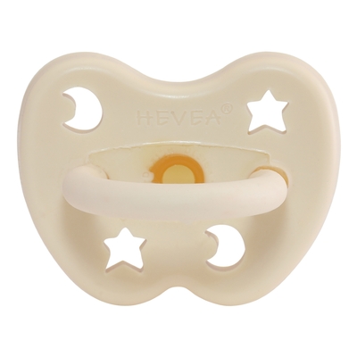 Tétine physiologique crème - lune et étoile