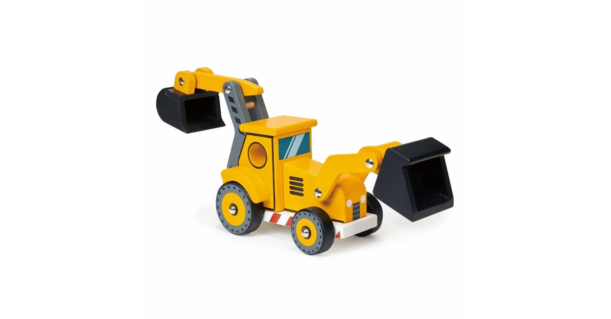 Jouet Tracteur Tractopelle En Métal – Échelle 1:64 – Pour Enfants 3 Ans Et Plus – Neuf