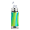 Gourde Isotherme  aqua swirl - Pura Kiki acier inoxydable avec embout paille 325 ml
