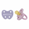 pack 2 tétines hevea 3 - 36 mois VIOLET  ORCHIDÉE • 3-36  mois - ronde