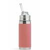 gourde pura Isotherme avec embout paille free flow  260ml - rose-Photoroom
