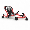 Ezyroller Spinner X Rouge Bravo Red en vue d’ensemble, kart enfant 360° pour figures et spins spectaculaires
