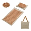 Set complet Akumata Eco avec tapis d’acupression doré, coussin assorti et sac de transport