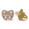 Lot de 2 tetines naturel  ronde - 3-36 Golden Honey and Tan Beige_3 to 36 Months_Side View