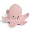 Poulpe rose souriant Tikiri, jouet de bain en caoutchouc naturel, vue de face