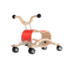 Trotteur Wishbone Mini Flip - Base de course rouge