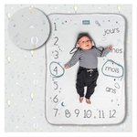 couverture bébé snap the moment pastel grey