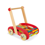 Chariot janod ABC Buggy Tatoo - 30 cubes - jouet en bois