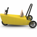 Porteur moto en bois design made in france jaune 6