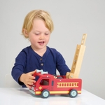 camion de pompier mentari - jouet en bois enfant-min