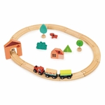 circuit de train - jouet en bois mentori-min