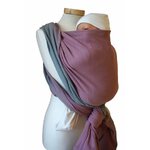 echarpe storchenwiege leo duo rose gris