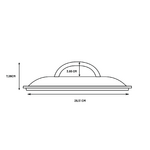 Couvercle en fonte naturelle 26cm - LODGE - 2