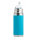 Biberon Isotherme Évolutif Pura Kiki 260 ml – Acier Inoxydable et Bec Silicone - bleu
