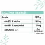 spiruline bio - dose pour 4 comprimés