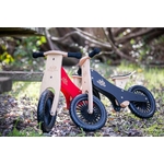 Kinderfeets Vélo déquilibre en bois à partir de 2 ans - Noir et rouge