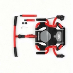 Vue de dessus de l’Ezyroller Spinner X Rouge, montrant son design compact, évolutif et adapté aux enfants