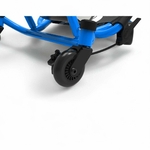 Détail du frein manuel de l’Ezyroller Spinner X Bleu, assurant maîtrise et sécurité pendant le jeu.