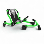 Ezyroller Spinner X Vert Green en vue d’ensemble, kart enfant 360° évolutif de 4 à 14 ans.