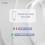 Application crème de nuit acide hyaluronique Aquasilice – tous les soirs, fabriquée en France, 94% naturelle